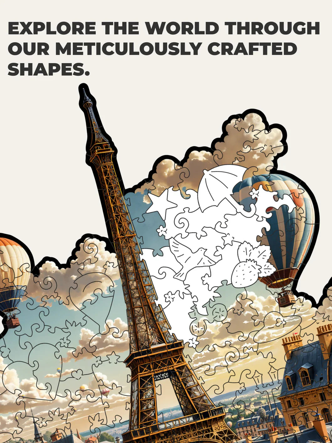 Paris in a Case at Wood model kit ✔️ WoodTrick – WOOD TRICK BRAZIL